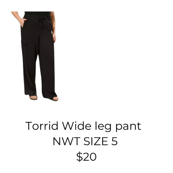 NWT Torrid Pull On Wide Leg High Rise Pants - Picture 1 of 1